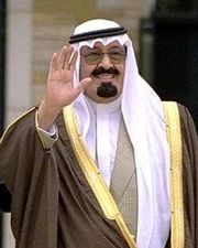 El rey Abdullah de Arabia Saudita